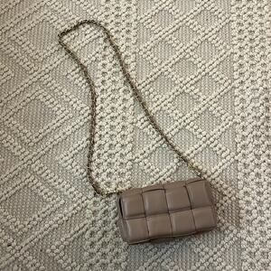 Vera Pelle Woven Crossbody Purse